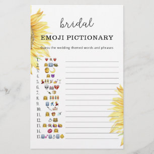 Jeu de pictionary emojis pour la fête de mariage t