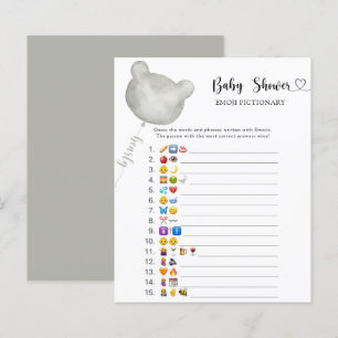 Jeu de pictionary pour baby shower avec l'emoji Li