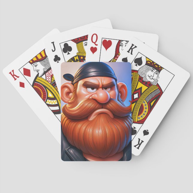 Jeu de Poker Visage Coriace (dos)