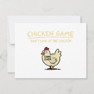 Jeu de poulet Ne regardez pas le poulet drôle de p