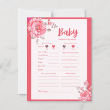 Jeu de prédiction et de conseil sur le Baby shower