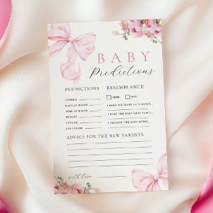 Jeu de prédiction et de conseils pour baby shower