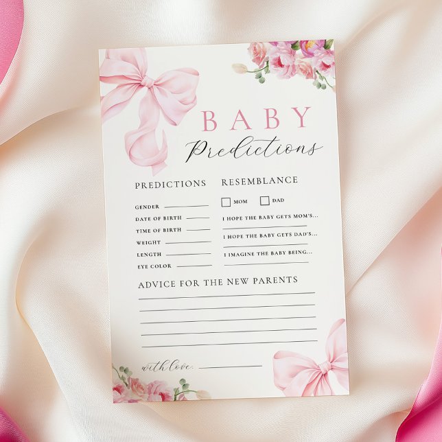 Jeu de prédiction et de conseils pour baby shower  (Créateur téléchargé)