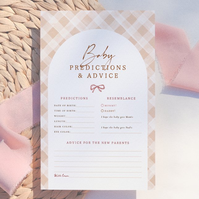 Jeu de prédiction et de conseils pour Baby Shower  (Créateur téléchargé)