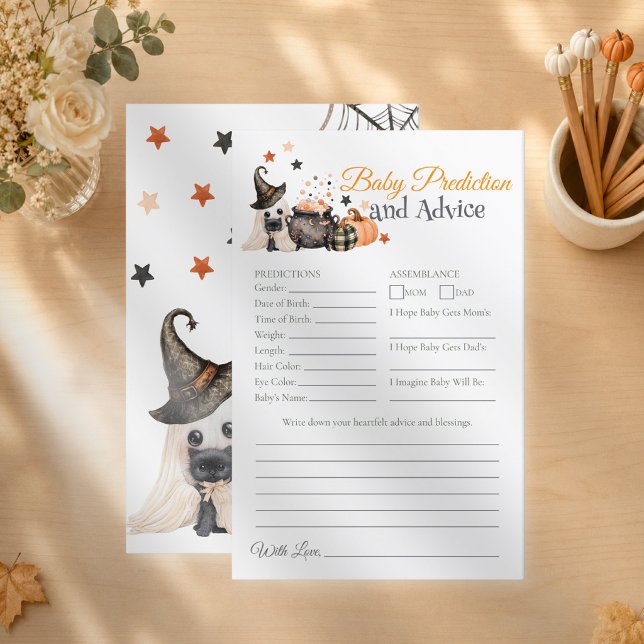 Jeu de prédiction et de conseils pour bébé Hallowe (Baby Prediction and Advice Halloween Game)