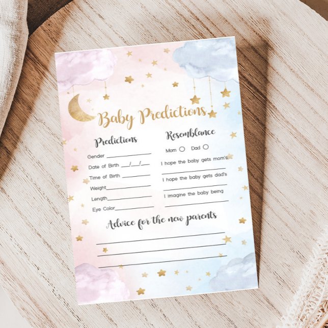 Jeu de Prédictions de Révélation du Sexe de Bébé T (Twinkle Little Star Gender Reveal Game)