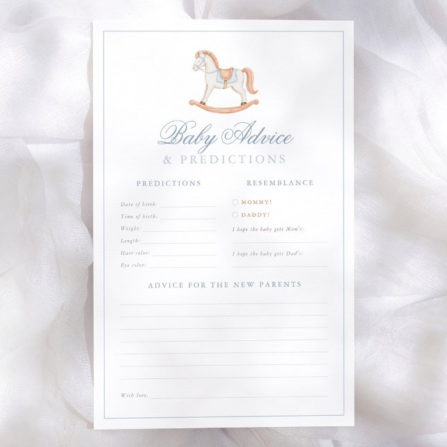 Jeu de prédictions et conseils pour baby shower Ch (Créateur téléchargé)