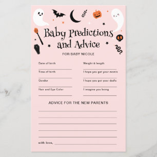 Jeu de prédictions et conseils pour une Baby Showe