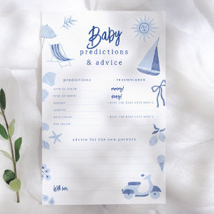 Jeu de prédictions et de conseils Blue Italian Sum