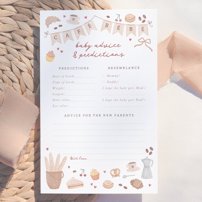 Jeu de prédictions et de conseils Cafe Bebe Baby (Créateur téléchargé)