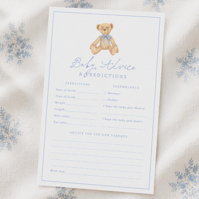 Jeu de prédictions et de conseils pour Baby Shower (Créateur téléchargé)