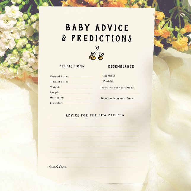 Jeu de prédictions et de conseils pour bébé Rustic (Créateur téléchargé)