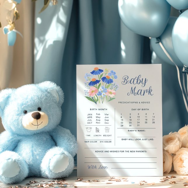 Jeu de prédictions et de conseils pour bébé Shower (Créateur téléchargé)
