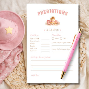 Jeu de prédictions et de conseils pour une Baby Sh