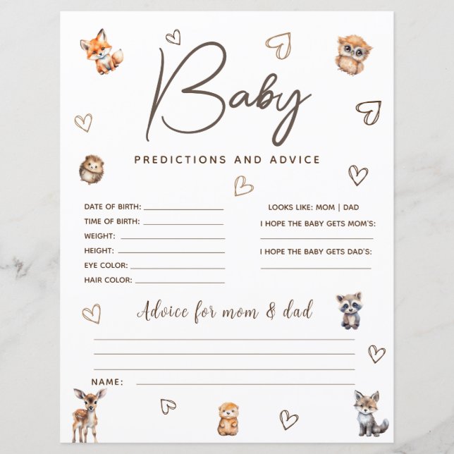 Jeu de prédictions et de conseils sur le thème des (Devant)