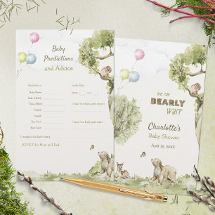 Jeu de prédictions et de conseils Woodland Bearly