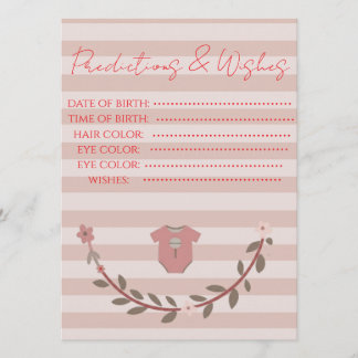 Jeu de prédictions et de vœux pour bébé à rayures