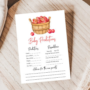 Jeu de prédictions pour Baby Shower Panier de pomm