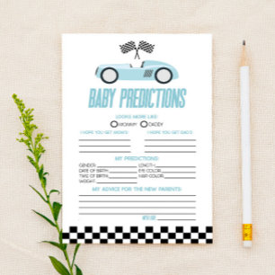 Jeu de prédictions pour Baby Shower sur le thème d