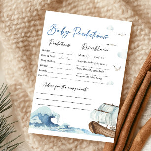 Jeu de prédictions pour bébé à la douche de bébé s