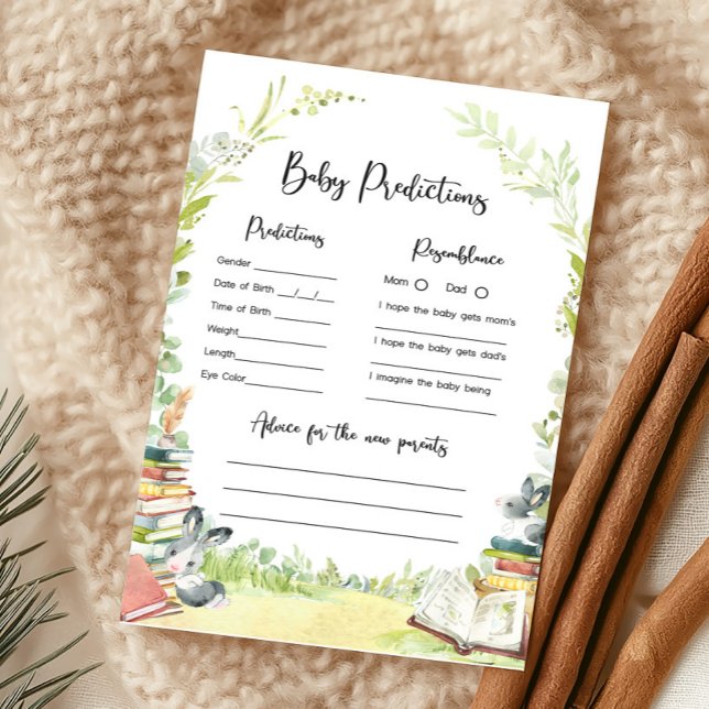 Jeu de prédictions pour bébé à la douche Nouveau C (Storybook New Chapter Baby Shower Game)