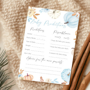 Jeu de prédictions pour bébé Citrouille Petite Ble