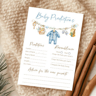 Jeu de prédictions pour bébé garçon cultivé locale