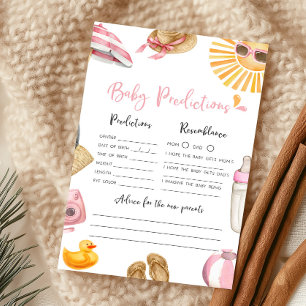 Jeu de prédictions pour bébé Pink Splish Splash