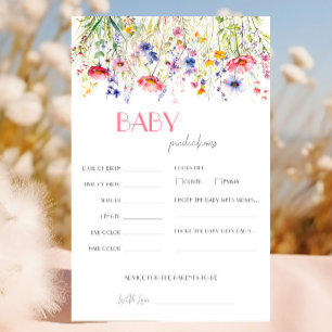 Jeu de prédictions pour bébé Wildflower