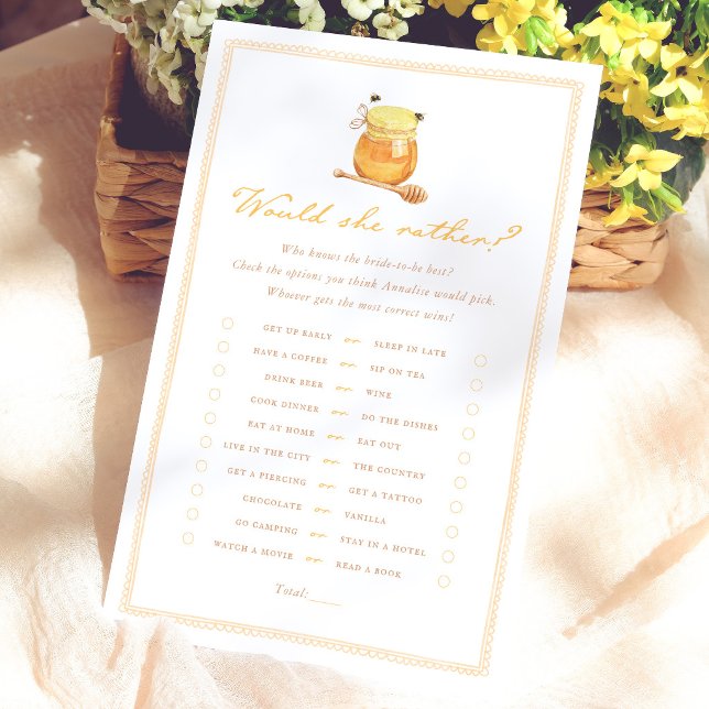 Jeu de 'Préfèrerait-Elle' pour une Baby Shower de  (Créateur téléchargé)