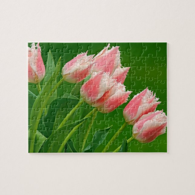 Jeu de puzzle Fleurs de tulipes roses (Horizontal)