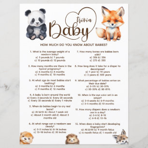 Jeu de quiz bébé sur les animaux de la forêt pour