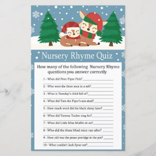 Jeu de quiz de bébé-réception sur les rimes matern