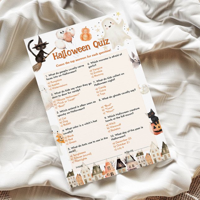 Jeu de quiz pour enfants d'Halloween (Créateur téléchargé)