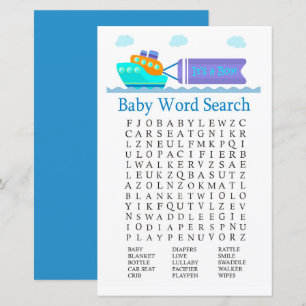 Jeu de recherche de Baby shower de Jouet de Livrai
