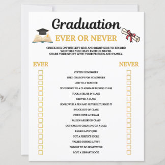 Jeu de remise de diplômes Ever Or Never
