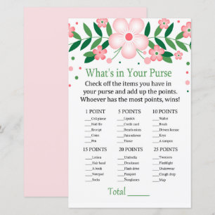 Jeu de sac à main floral rose