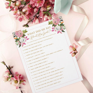 Jeu de salle de bain de mariage modifiable floral 