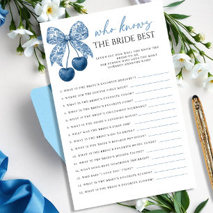 Jeu de Salle de Mariage Blue Qui Connaît le mieux