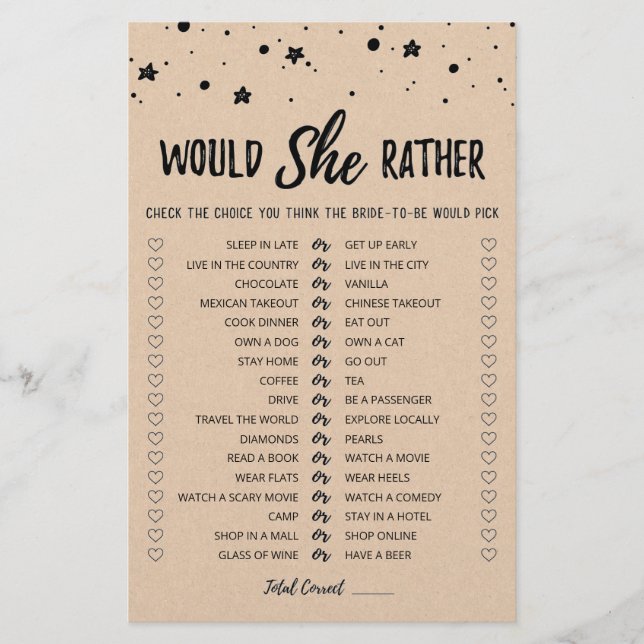 Jeu de Salle de Mariage 'Plutôt Elle' Modifiable (Devant)
