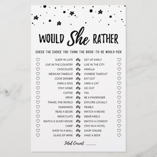 Jeu de Salle de Mariage 'Plutôt Elle' Modifiable (Devant)
