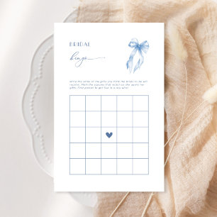 Jeu de salle de mariage ruban bleu Bingo de mariag