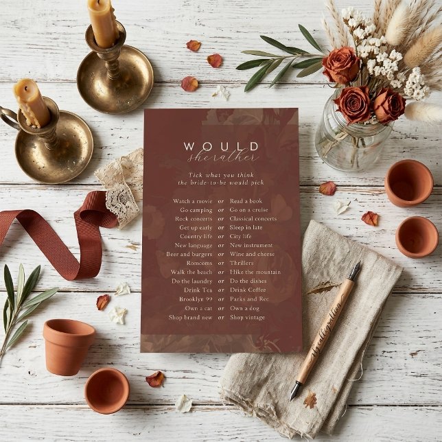 Jeu de Salle de Mariage Terracotta 'Préférerait-El (Créateur téléchargé)