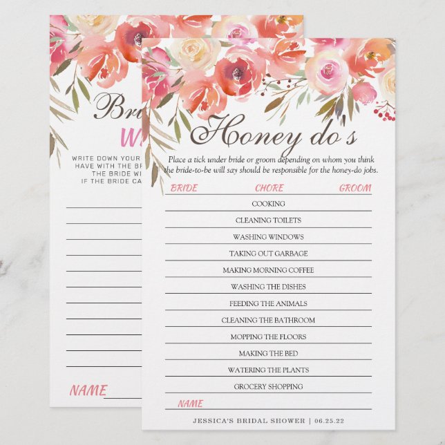 Jeu de salle double face floral rose pour enterrem (Devant / Derrière)