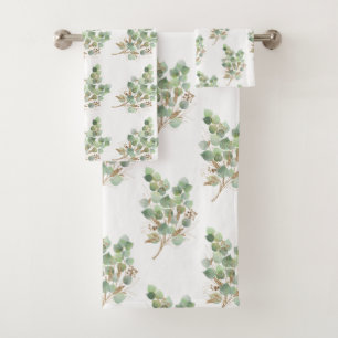 JEU DE SERVIETTES BLANCHES EUCALYPTUS NATIVE LUXE