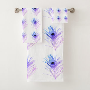 JEU DE SERVIETTES DE CUISINE BLEU BLEU PURPLE PEAC