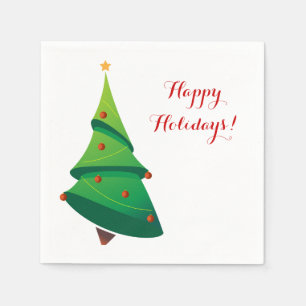 Jeu de serviettes en papier de fête de Snowman mi