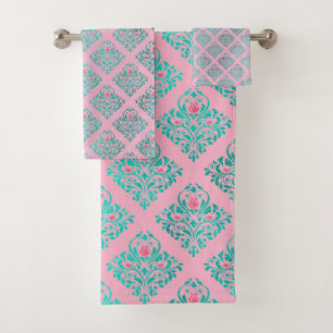 JEU DE SERVIETTES HAMPTON DE LUXE DE L'AQUA ROSE V