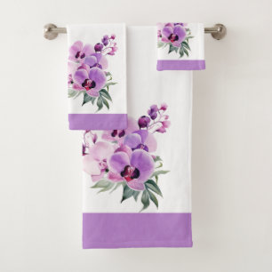 Jeu de serviettes violet Lavender Orchid