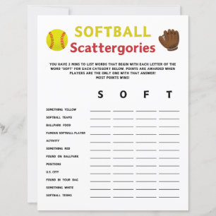 Jeu de sltball Scattergories